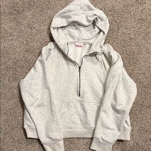 Gray Half-Zip Hoodie
